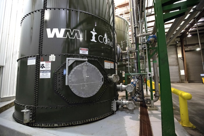 CORe anaerobic digestor processes food waste at WM facility
